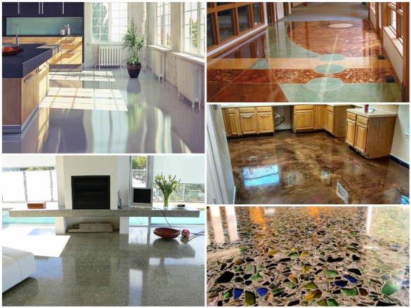 Шлифованный бетонный пол – красота, практичность, долговечность