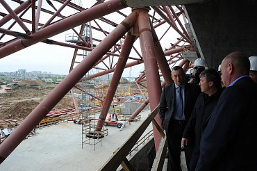 Работы на стройплощадке  «Самара Арены» входят в график