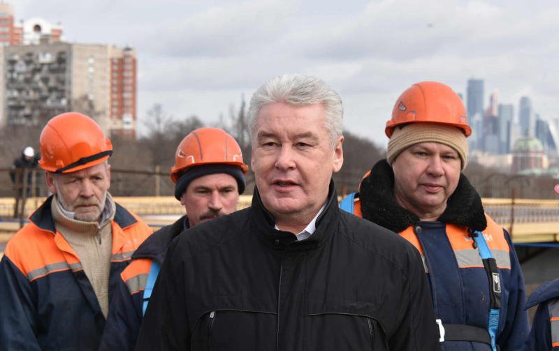 Что сказал Собянин, открывая движение по Аминьевскому шоссе Москвы