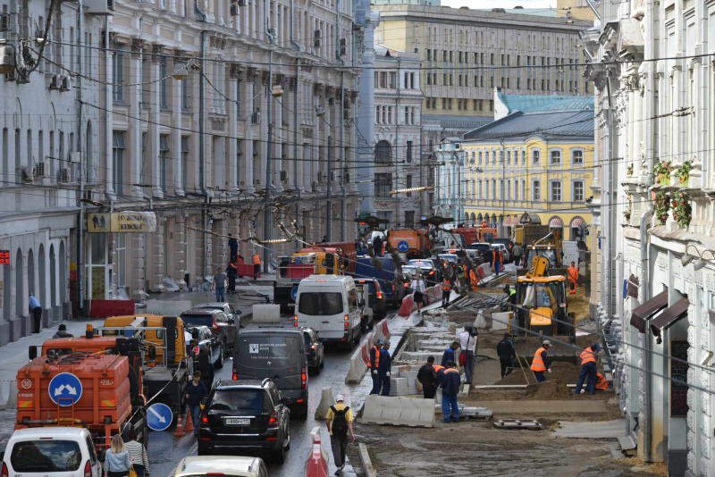 В Москве перекроют движение по бульварам из-за ремонтных работ