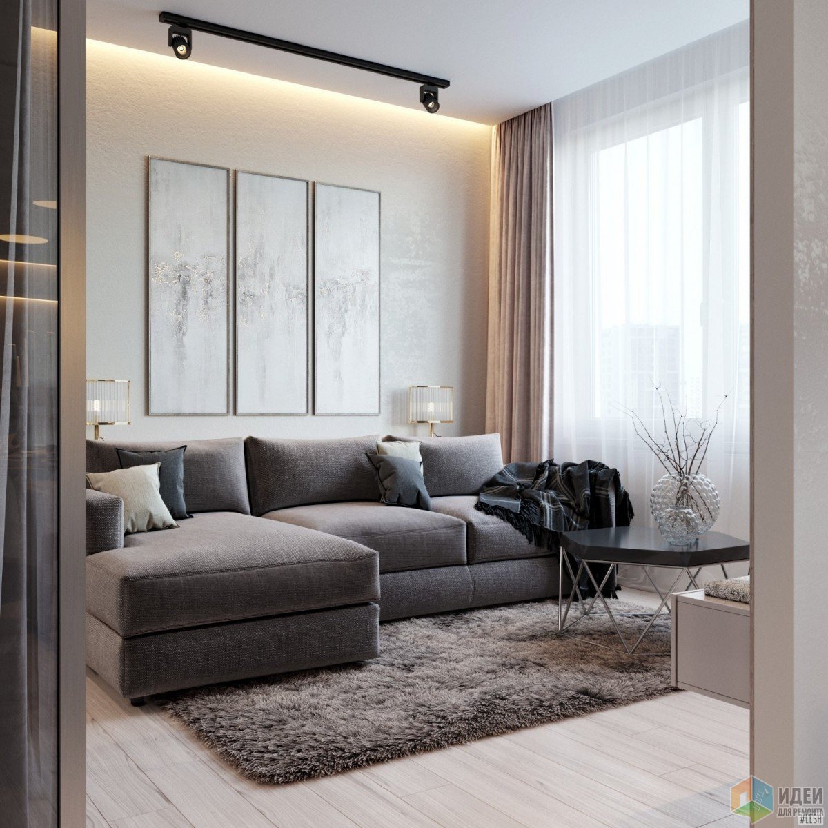 Tsarskaya stolitsa — 53m | Монохромный интерьер