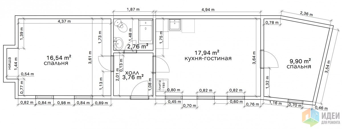 Перепланировка части дома