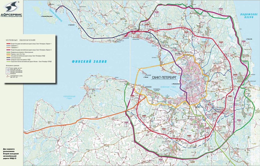 Карта кад санкт петербурга с развязками