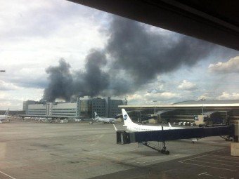 Подробности пожара на терминале А в аэропорту  «Внуково»