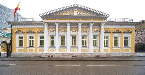 Как в Москве отреставрировали  фасад резиденции посла  Испании