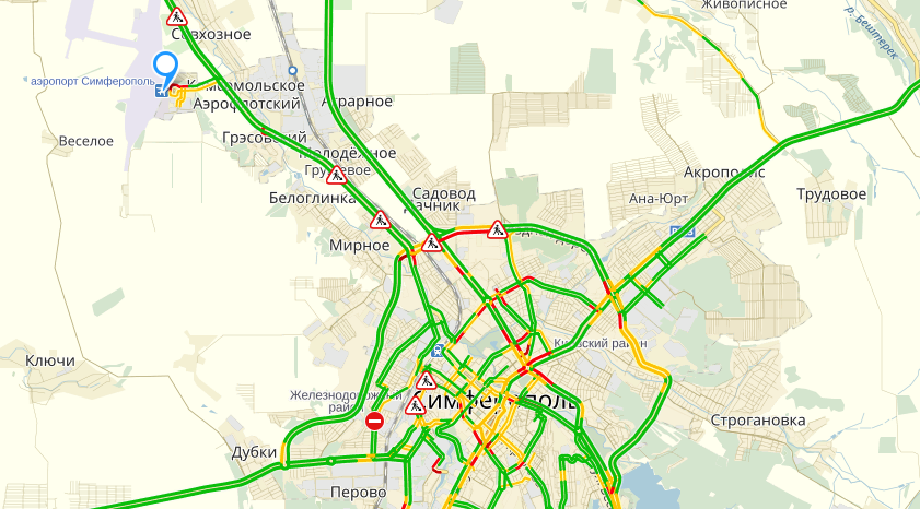 Карта транспорта симферополь онлайн в реальном