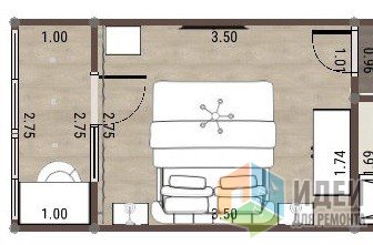 Маленькая комната в ретро стиле.