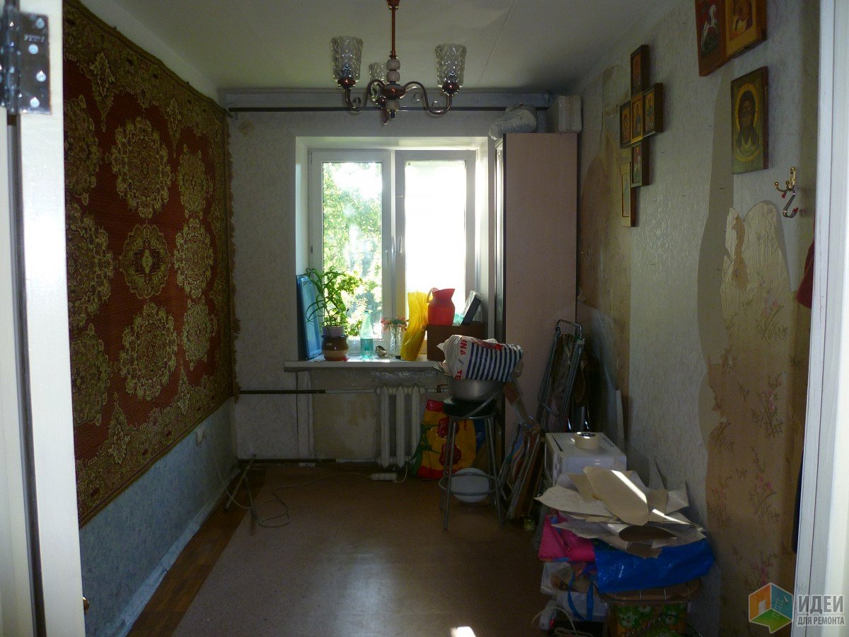 Ремонт комнаты 9,5 кв. метров. Этюд в голубых тонах