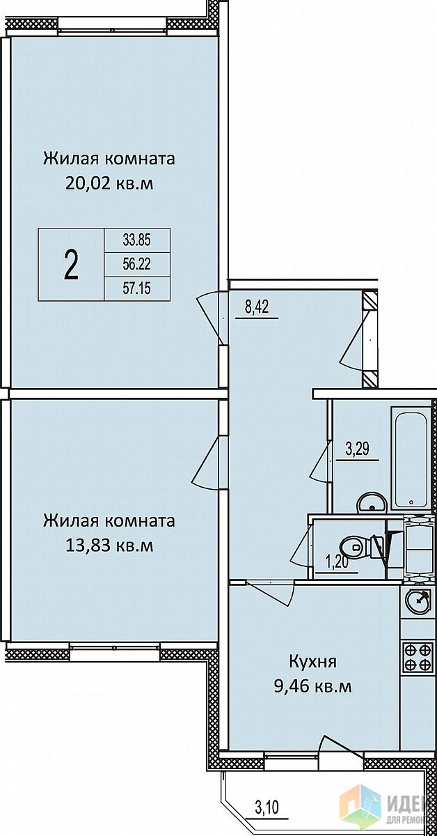 Наш кантри «эколофт» на 9 квадратах