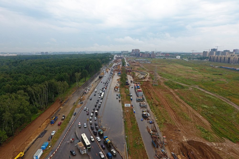 Открыто движение по новой дороге от Киевского шоссе до Южного Бутова