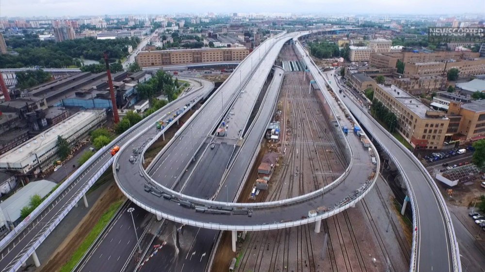 Открыта «первоклассная» и самая длинная эстакада в Москве