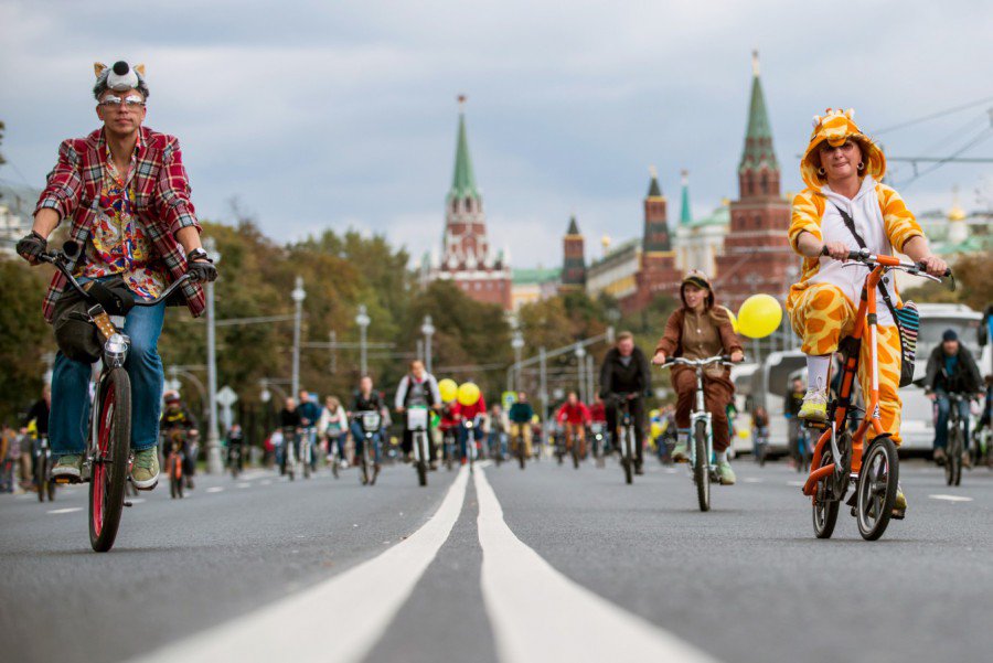 Какие улицы перекроют в день осеннего Московского велопарада